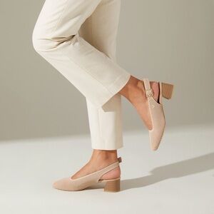 Vivaia Melody Slingbacks in Almond